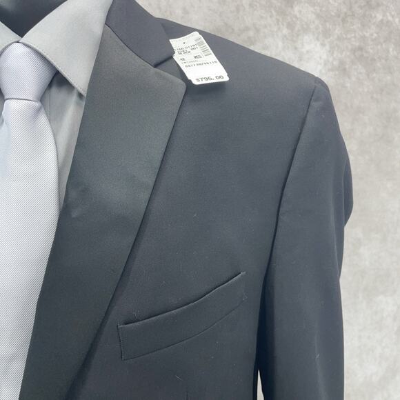 Jos A Bank Travelers Men’s 42R Black Tuxedo Dinner Jacket Tailored Fit $795 NWT - Picture 2 of 9